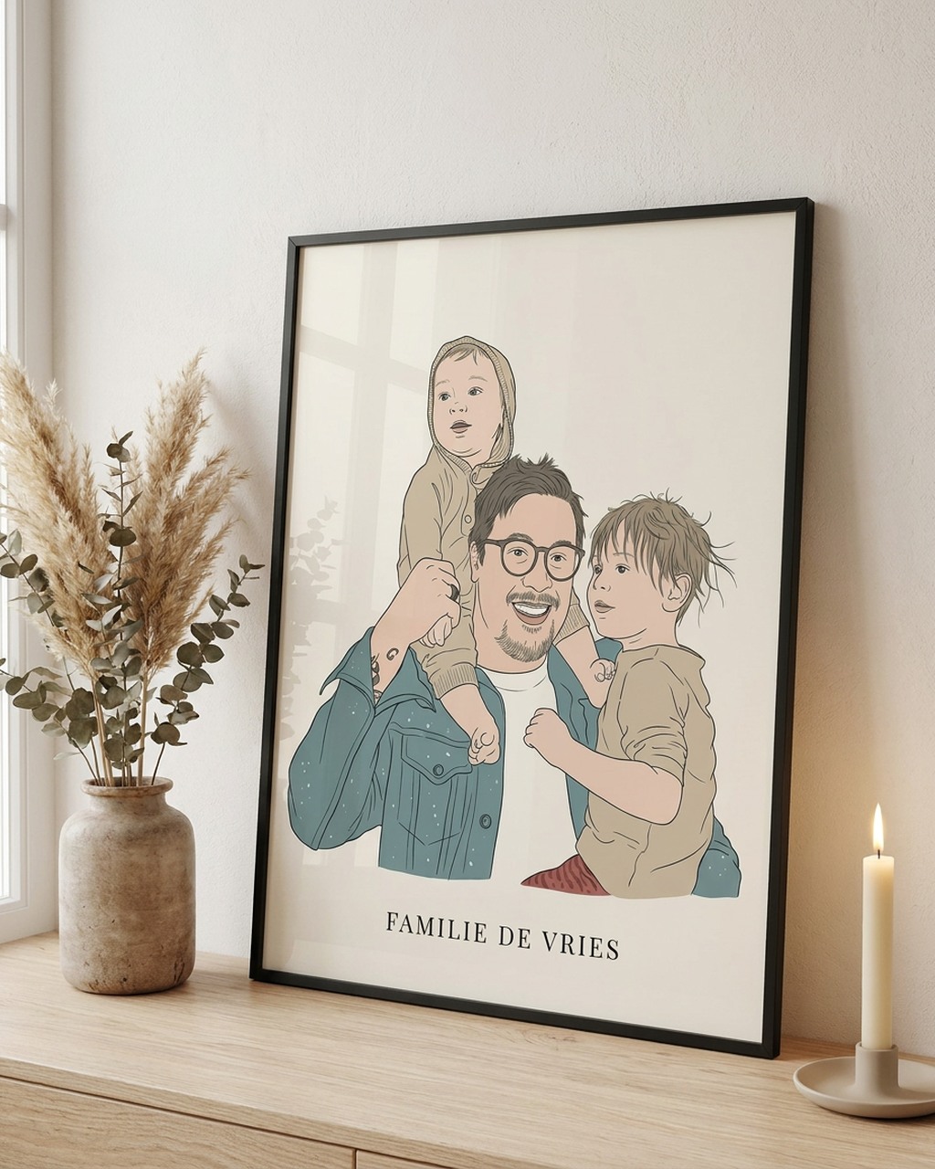 Een kleurrijk familieportret