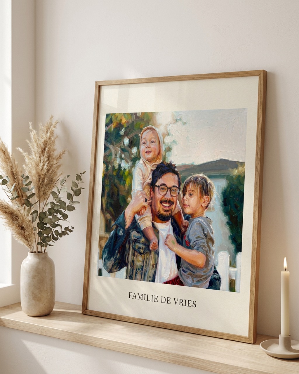 Een geschilderd familieportret