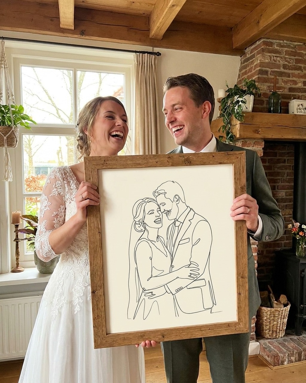 Wedding gift: a portrait of the couple