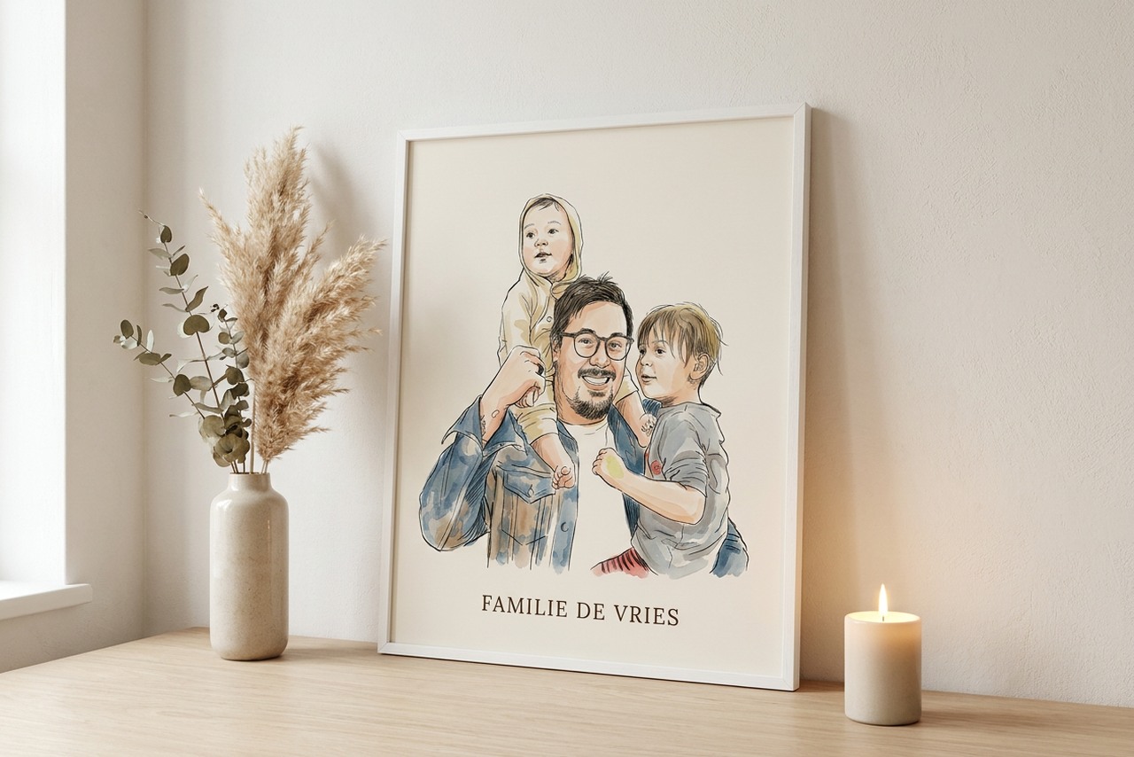 Familieportret als gepersonaliseerd cadeau