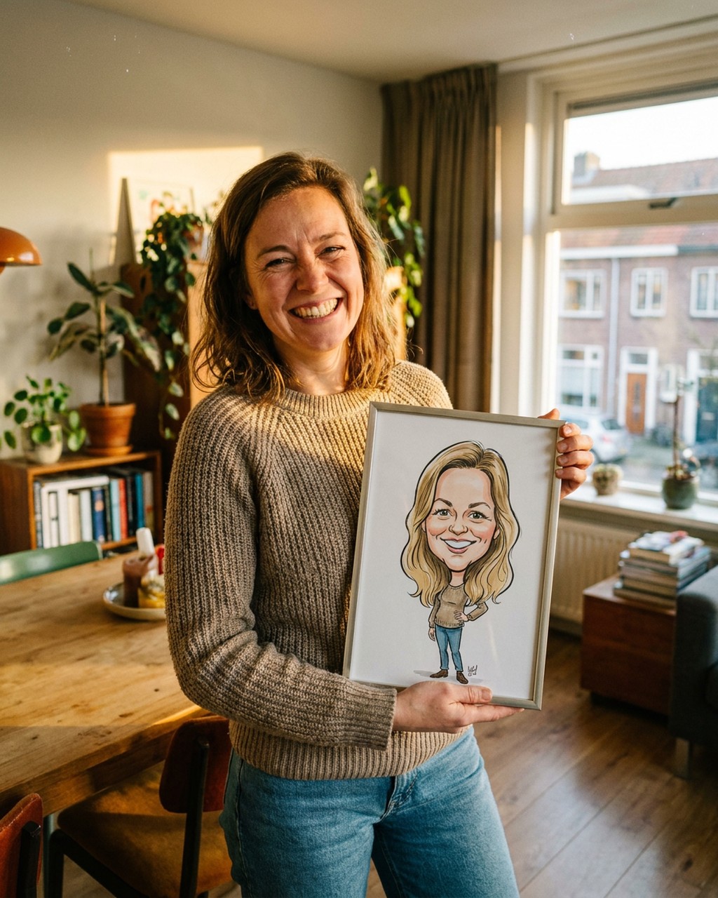Karikatuur tekenen van je foto | origineel en grappig van een foto, voorbeeld van Dixels