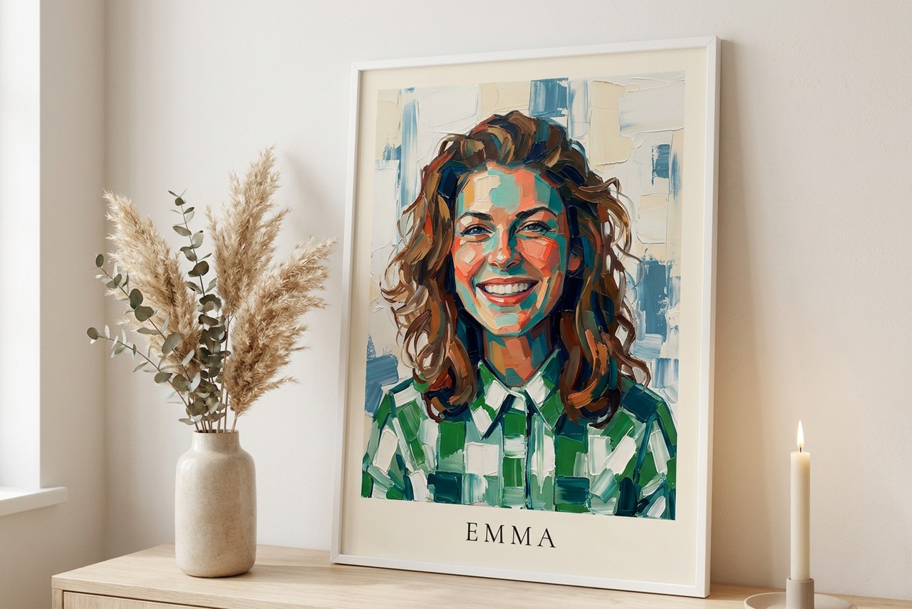 Abstract kunstwerk van foto als gepersonaliseerd cadeau