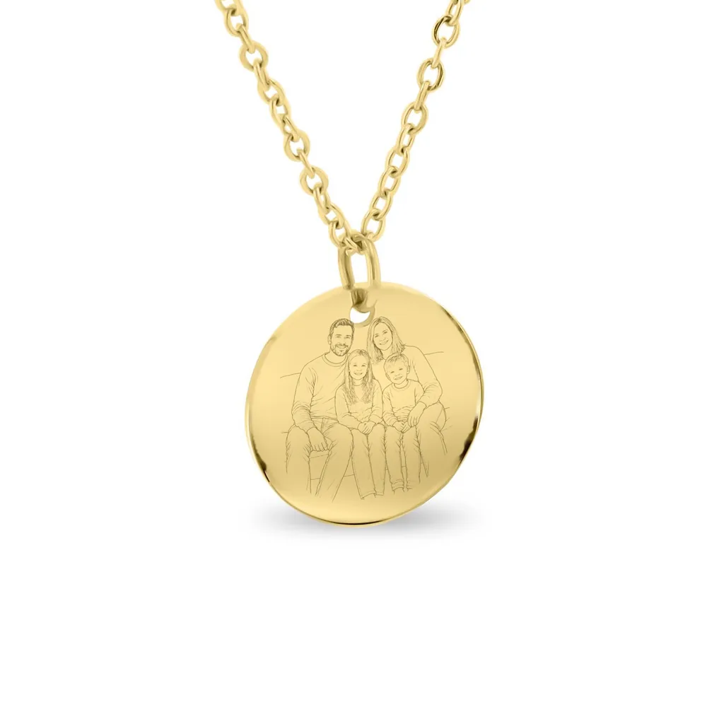 Voorbeeldopmaak: moederdag-ketting in goudkleur