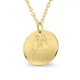 Ketting met munt, Goudkleurig