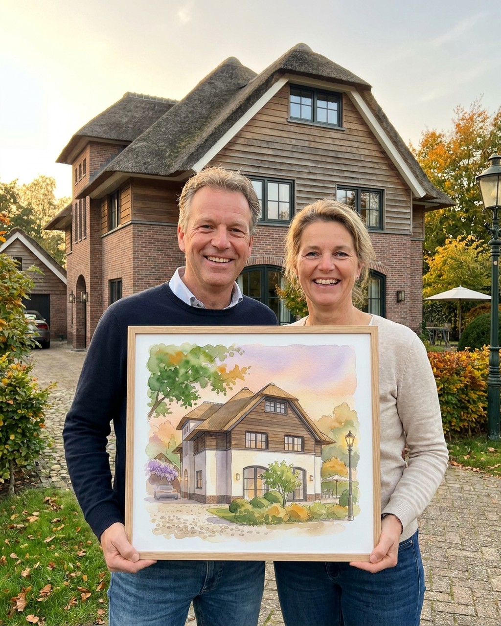 House artwork in a real home