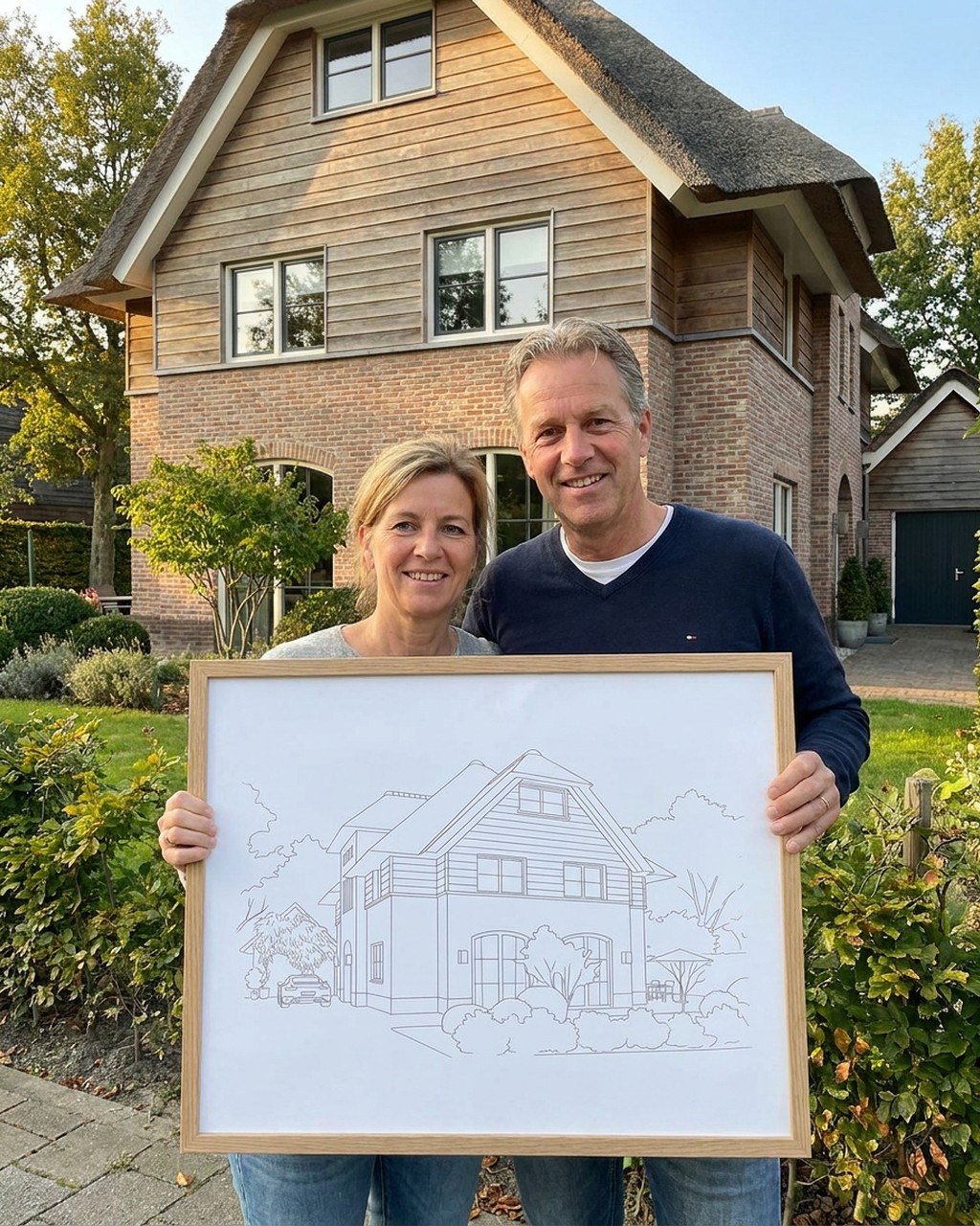 Minimalist artwork in a real home