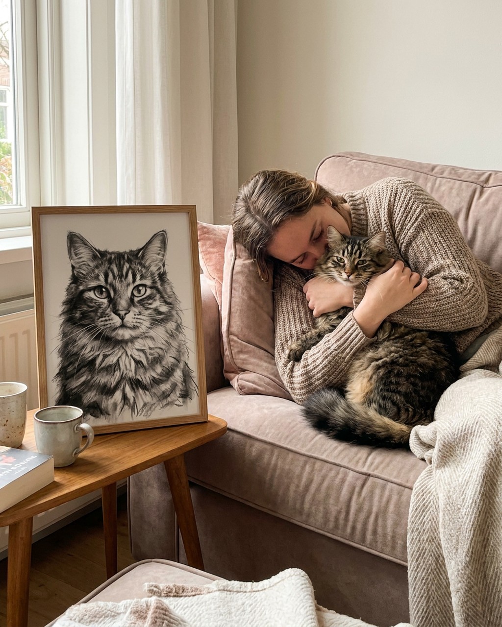 Huisdier kunstwerk bij iemand thuis