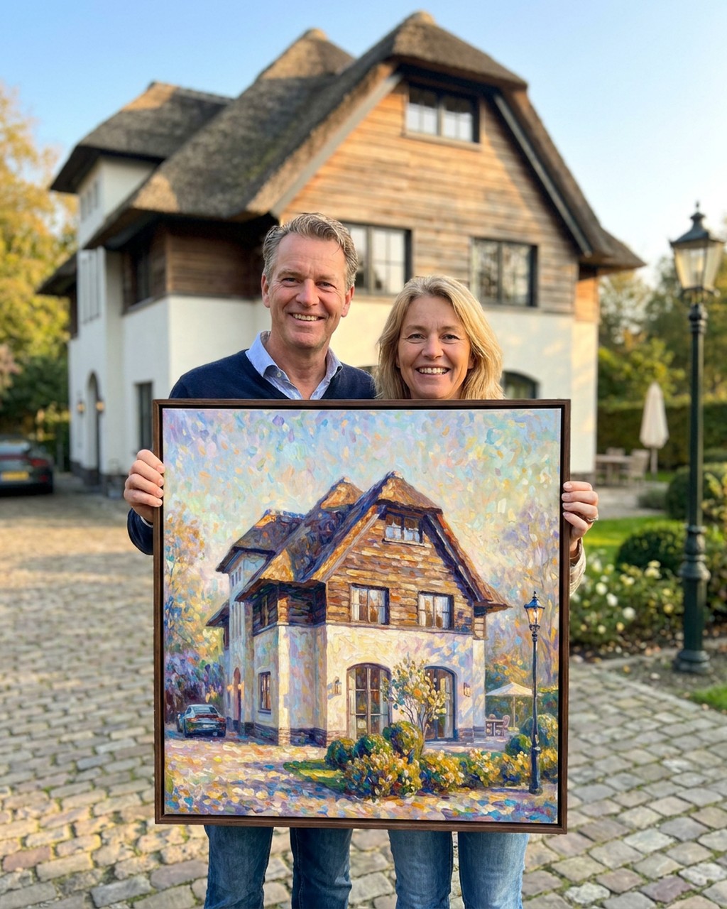 Luminous impressionism artwork in a real home