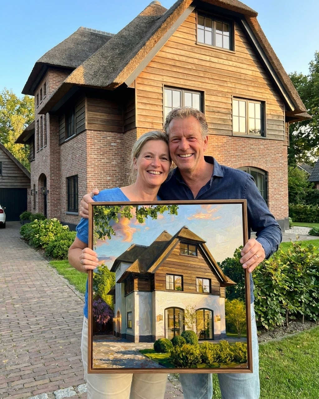 House artwork in a real home