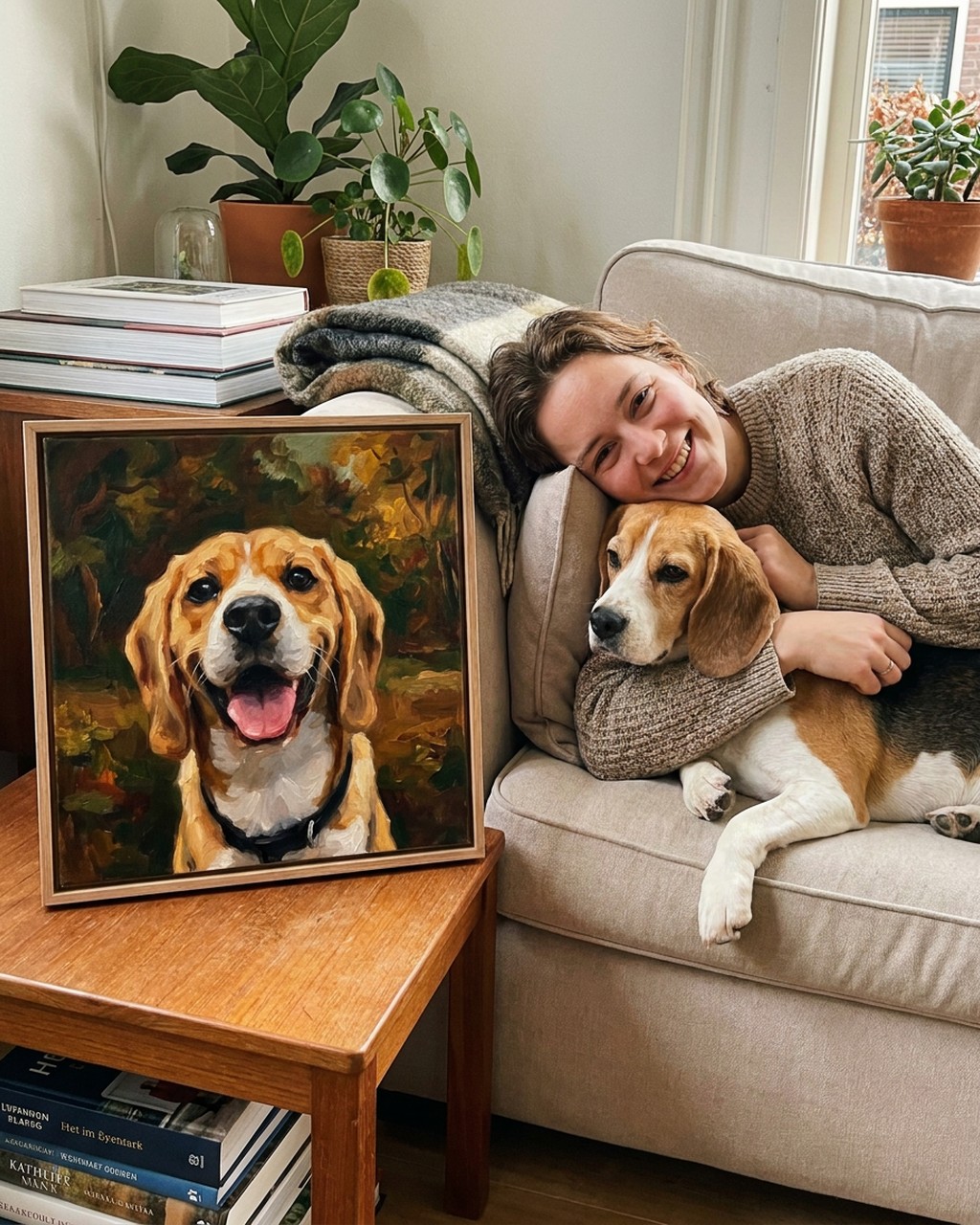 Painting artwork in a real home