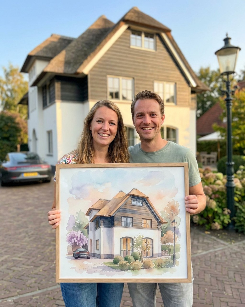 House artwork in a real home