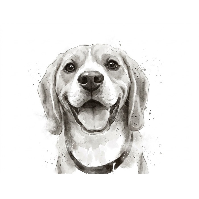 Ink portrait pet