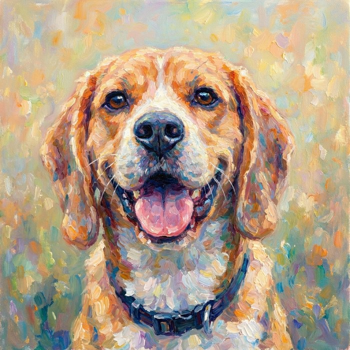 Pet in Luminous impressionism