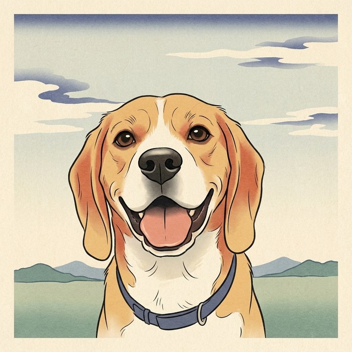 Japanese woodblock pet
