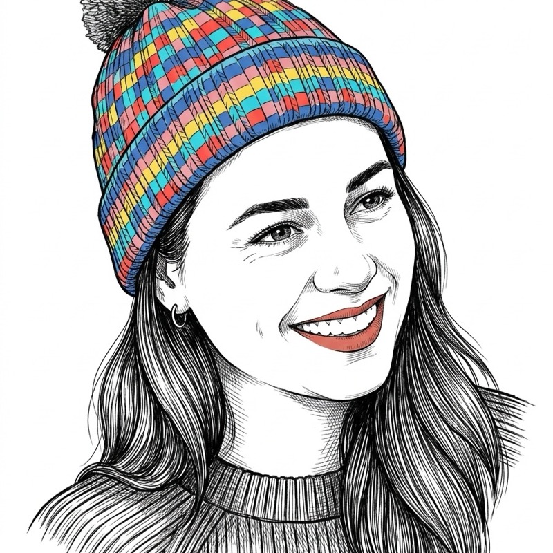 Ink fashion portrait