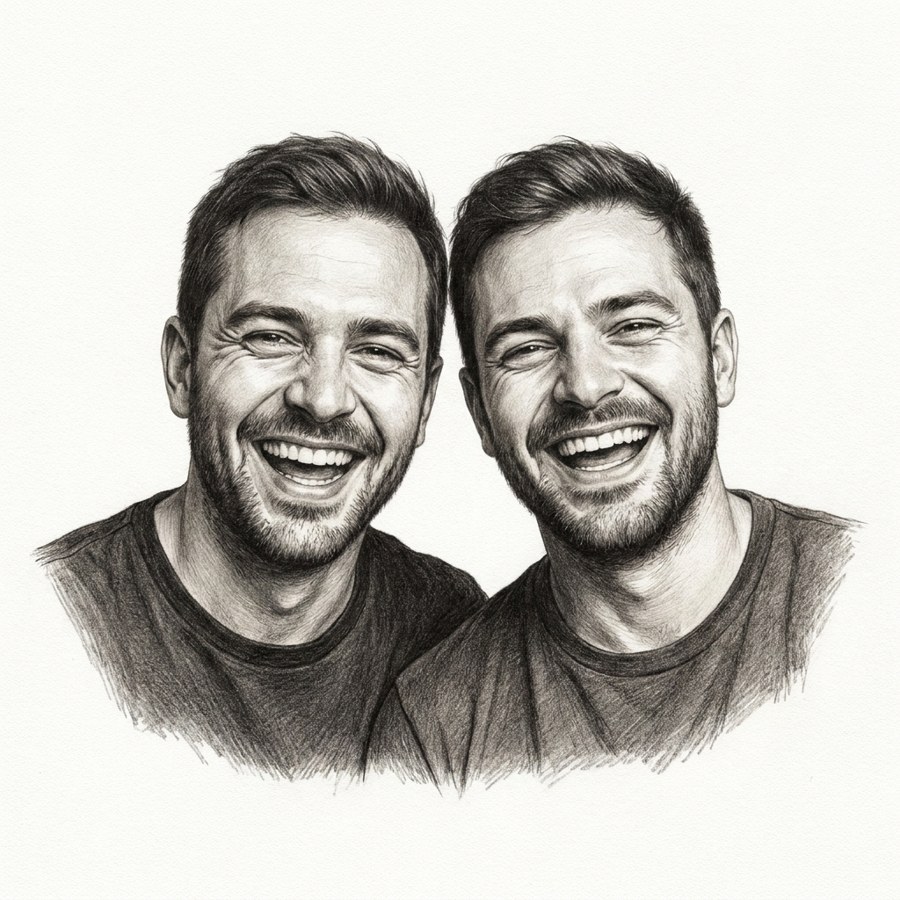 Graphite portrait group