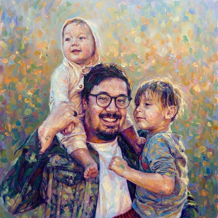 Group in Luminous impressionism