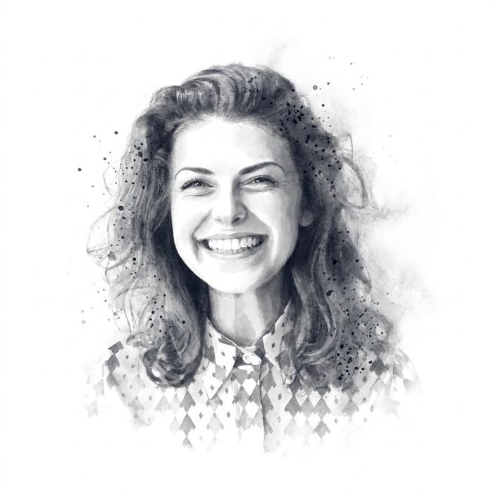 Ink portrait