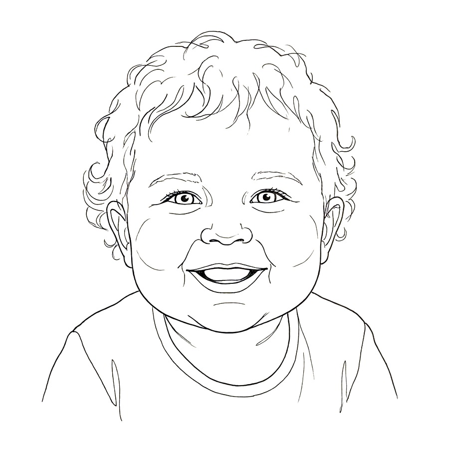 Lijntekening persoon